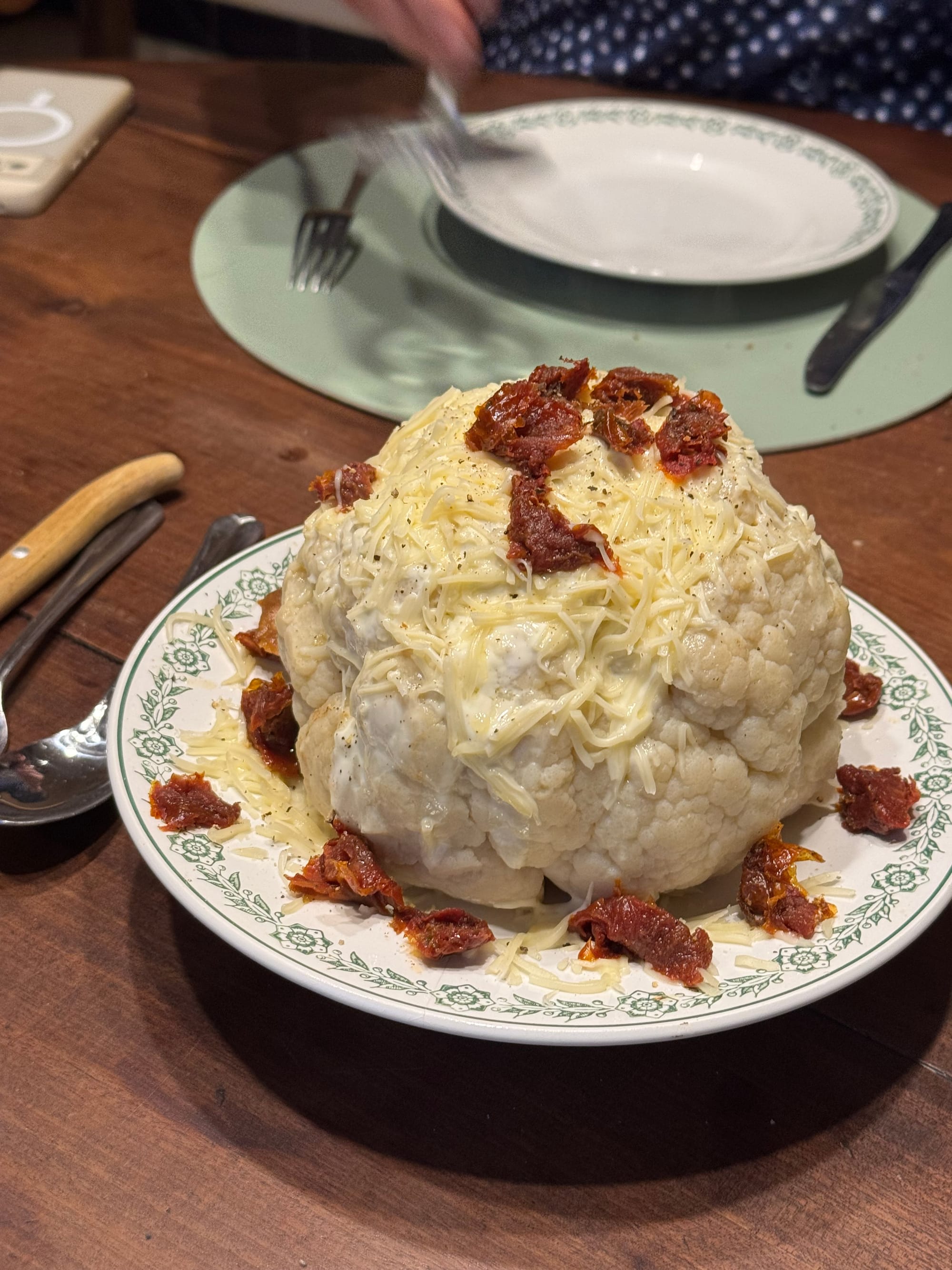 Un diner frugal à Bergères avec les parents, je suis à la diet.